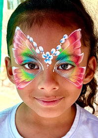 Colorful full-face painting example
