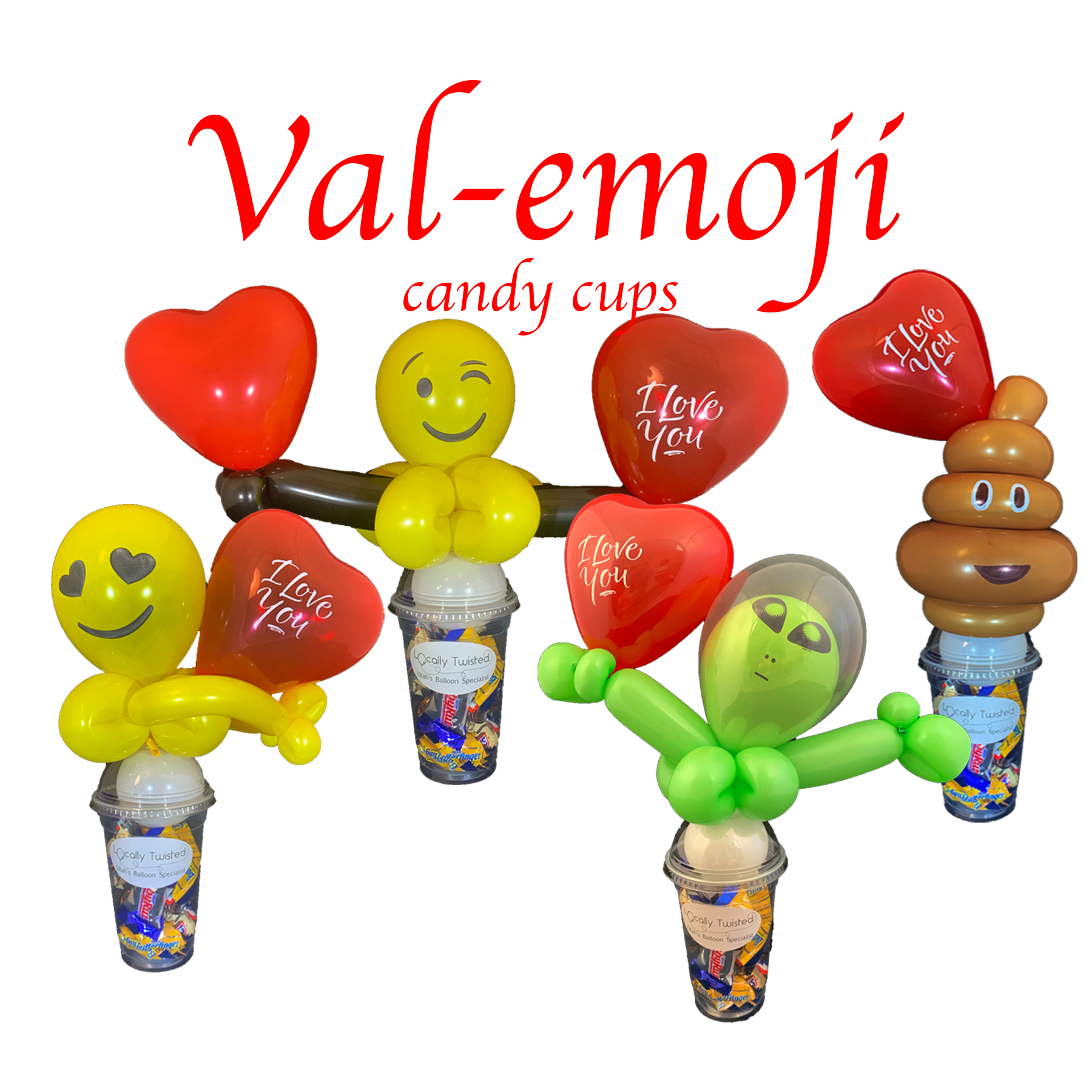 Valentine’s Emoji Cups