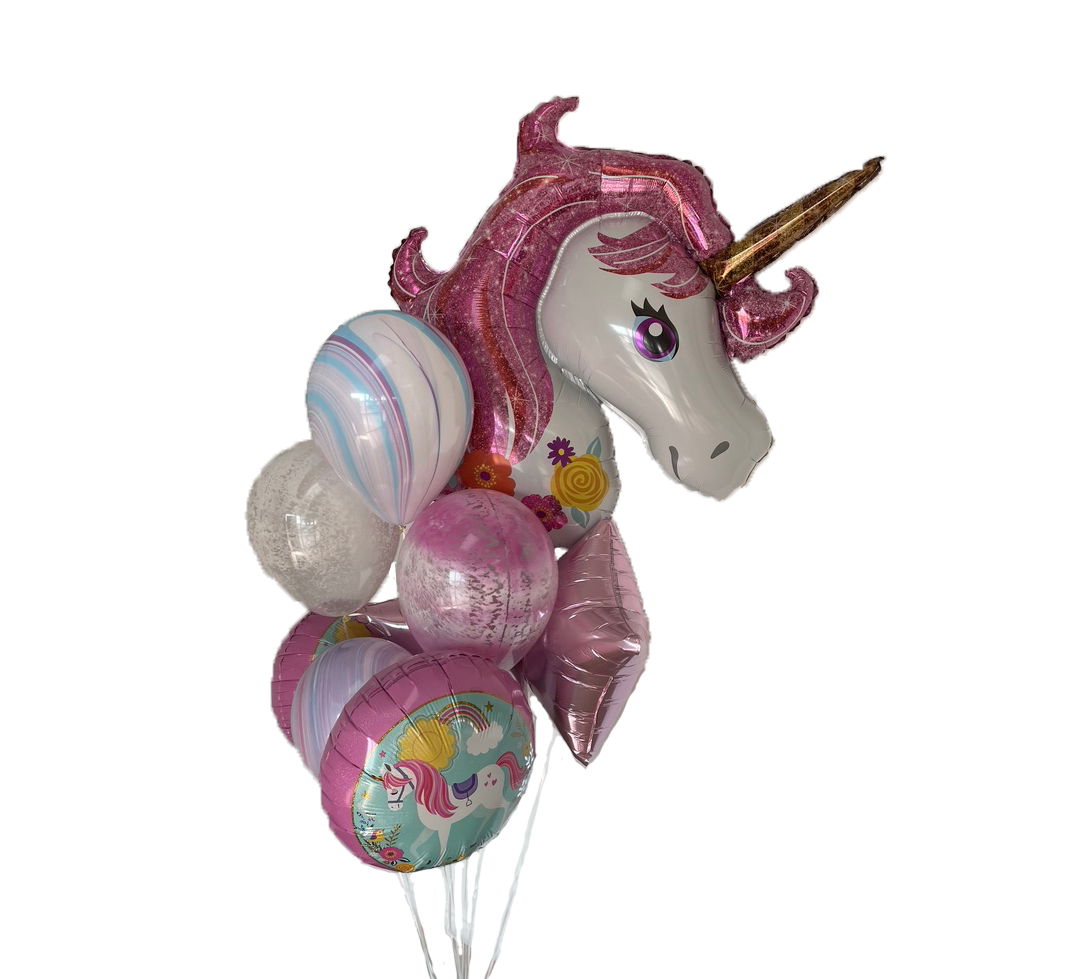 Unicorn Prebuilt Balloon Bouquet