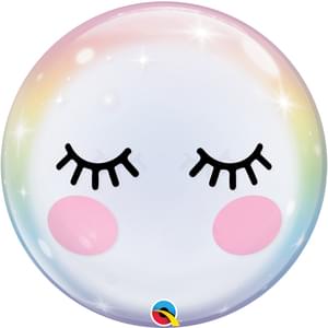 22" Eyelashes bubble balloon