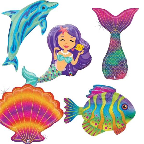 Sea Creatures Mylar helium