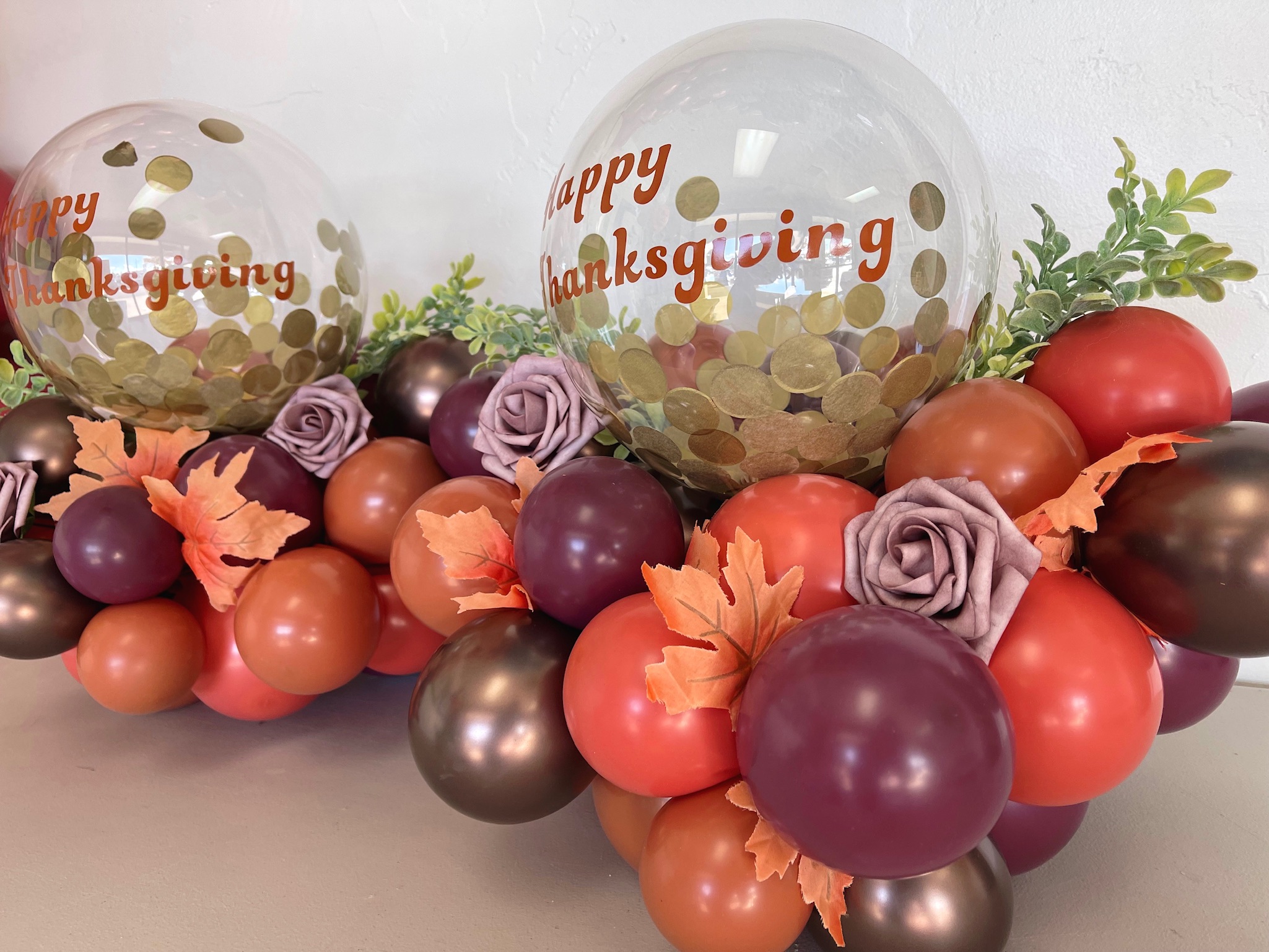 Happy Thanksgiving Organic Floral Table decor