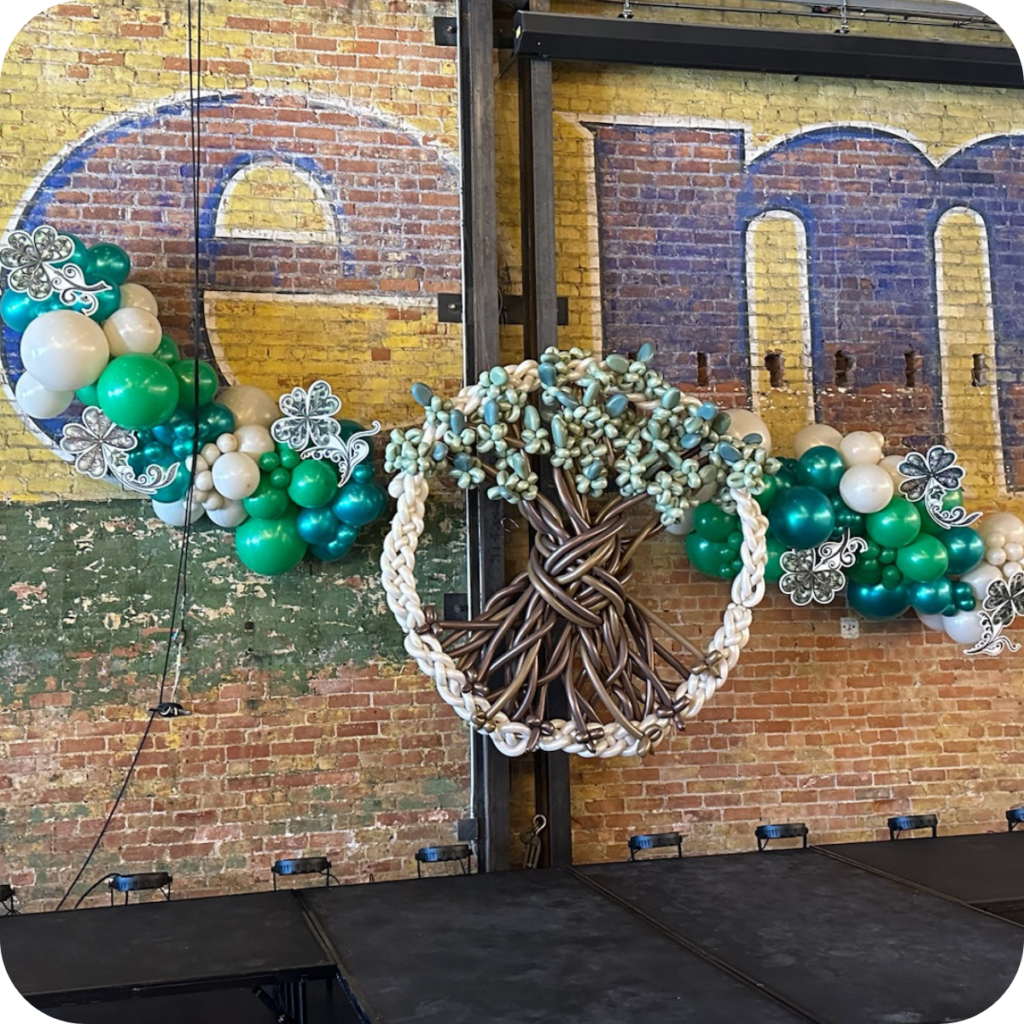 Organic Balloon Garlands - Locally Twisted - Balloon Artist in Utah
